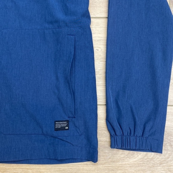 Travis Mathew Stormchaser Lightweight Windbreaker Jacket Golf full zip Blue‎ - Picture 6 of 16